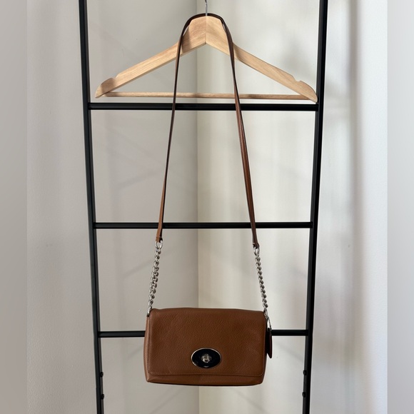 EUC Coach Polished Pebble Leather Crosstown Crossbody - Picture 2 of 8